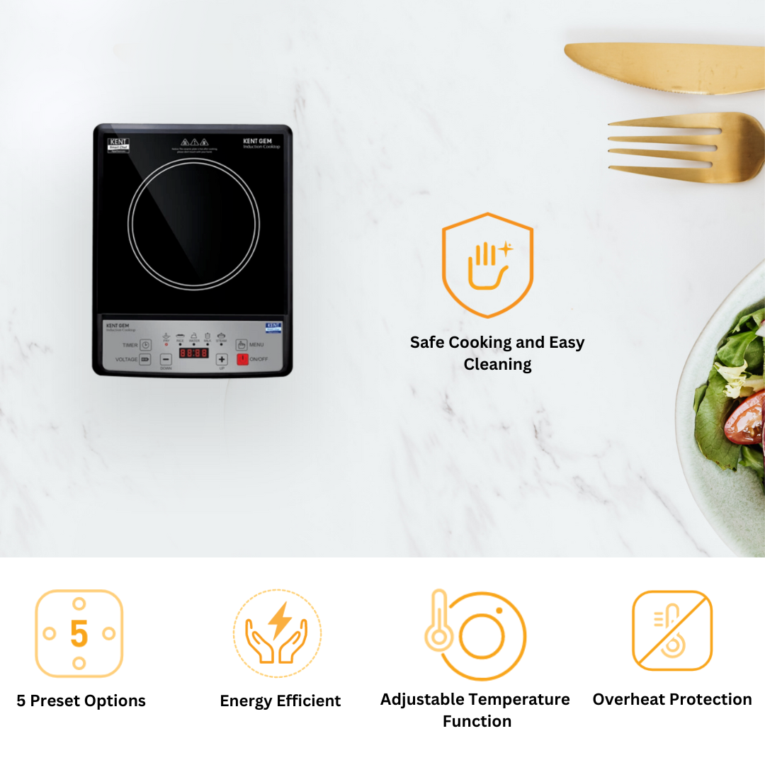 Kent Induction Cooktop 1500W Gem AC GHAR